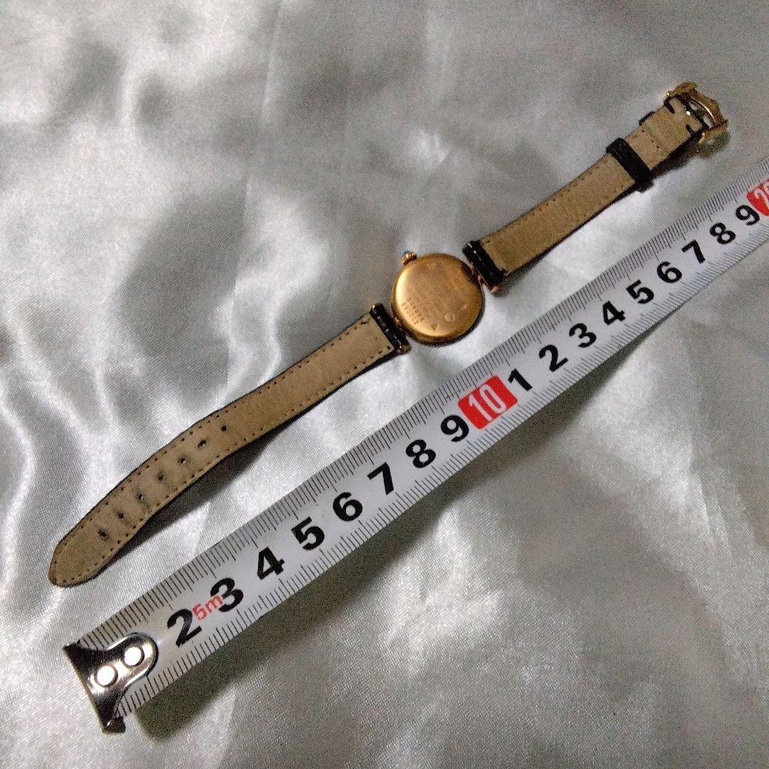 Cartier アナログ時計 ブラック/ゴールド/カルティェコリゼクオーツ腕時計