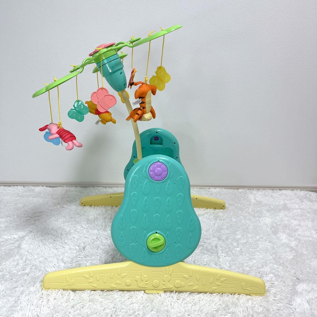 くまのプーさん えらべる回転6WAYジムにへんしんメリー プーメリー 付属品完備