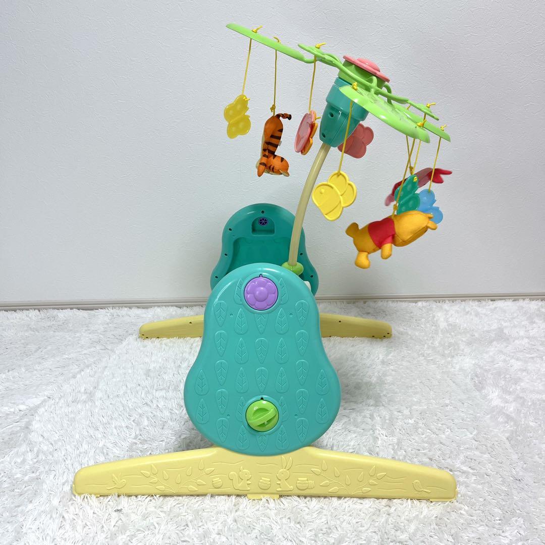 くまのプーさん えらべる回転6WAYジムにへんしんメリー プーメリー 付属品完備