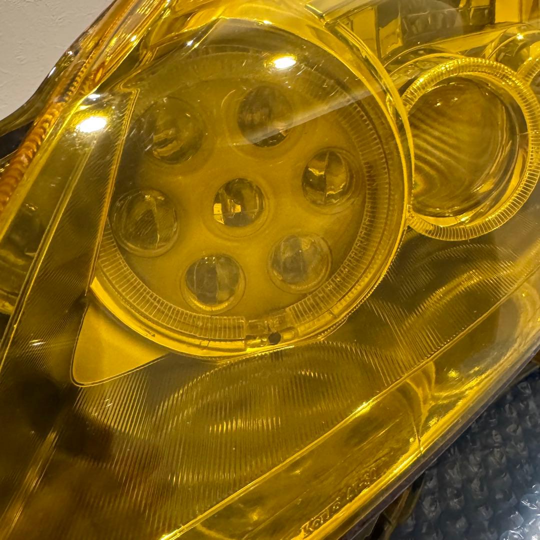 プリウス 30 純正 加工品 3連 イカリング付 前期 LED ヘッドライト