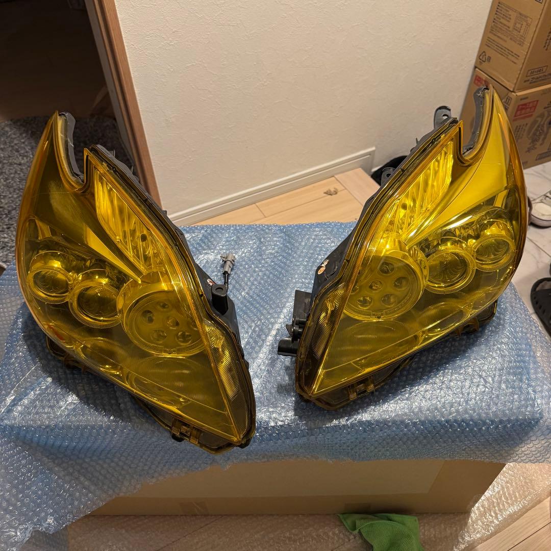 プリウス 30 純正 加工品 3連 イカリング付 前期 LED ヘッドライト