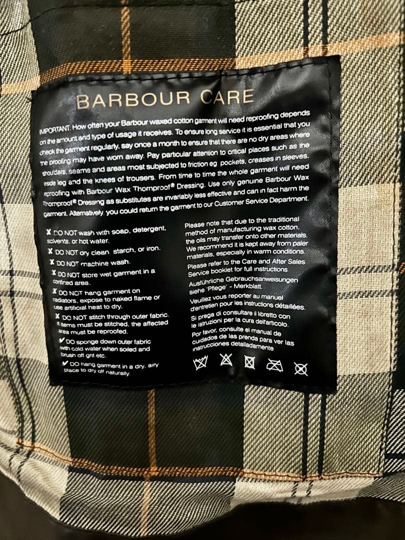 Barbour（バブアー）バーレー ロング丈 ワックスドコットン