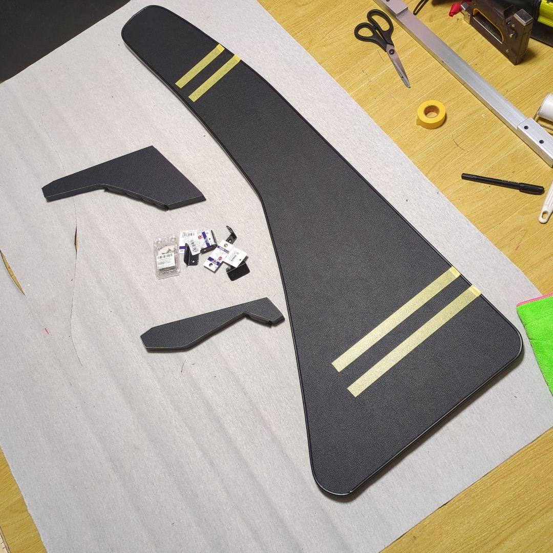 【ケンユー♪】フロントテーブル【ブラックレザー】