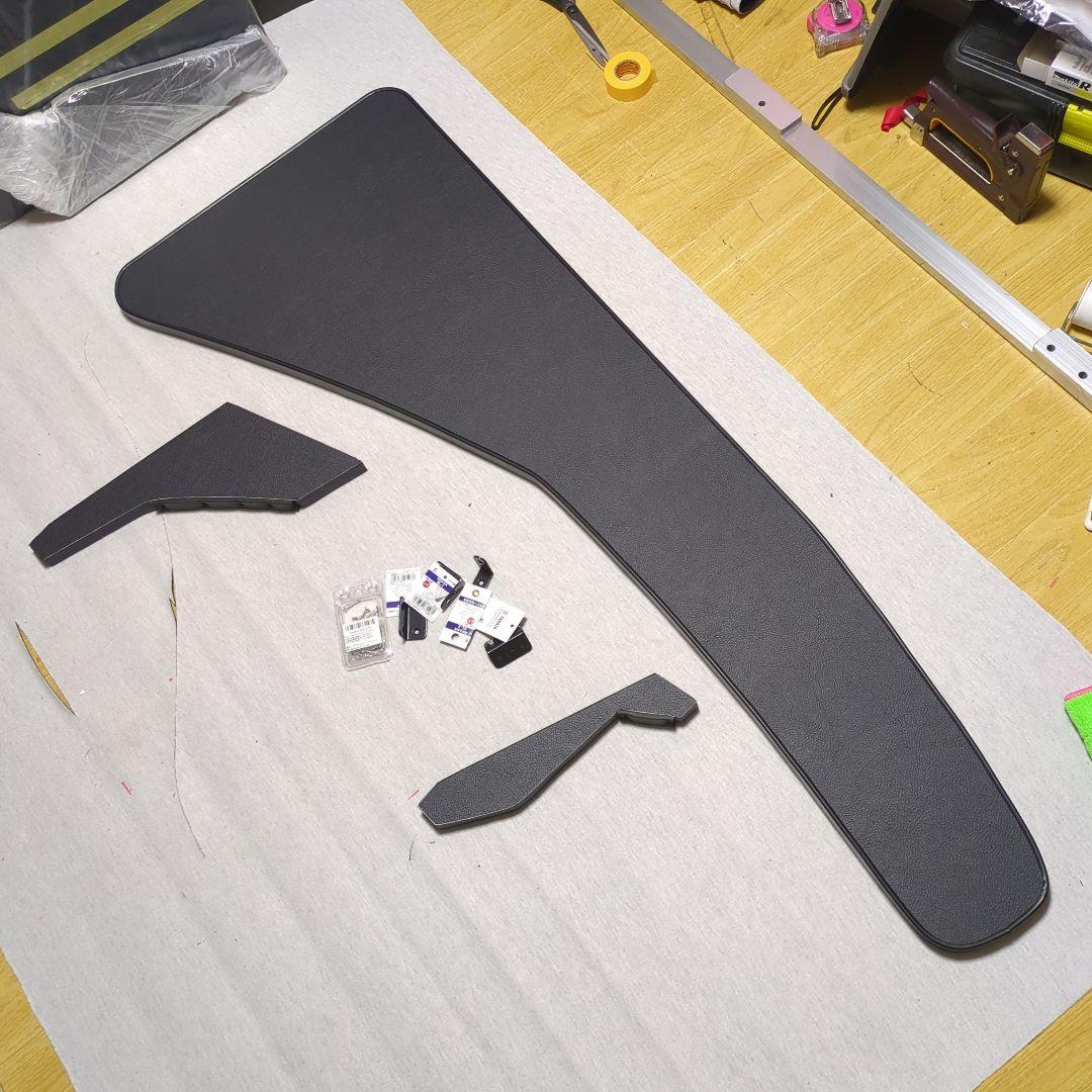 【ケンユー♪】フロントテーブル【ブラックレザー】