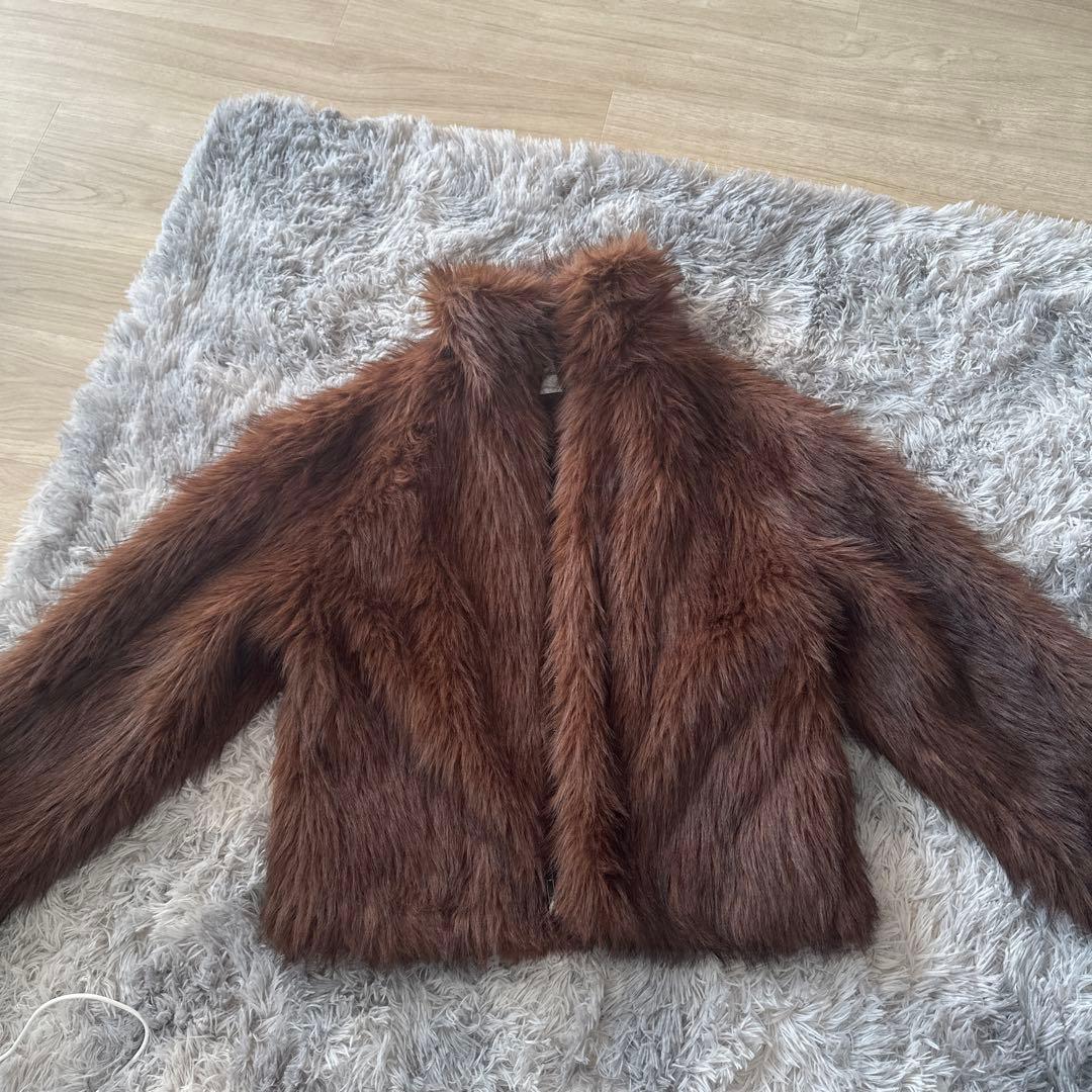 Raycassin レイカズン ファーブルゾンF ブラウン