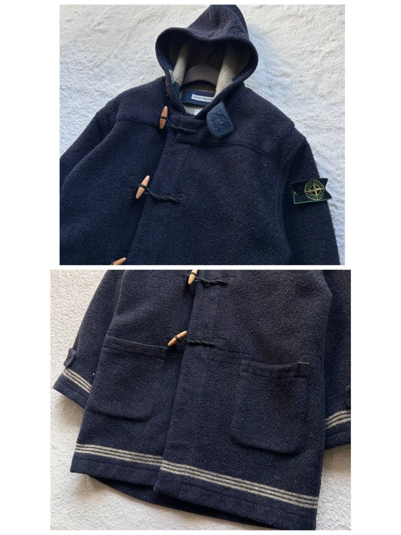 94AW　ストーンアイランド　ダッフルコート　グリーンエッジ　ネイビー　M　名作