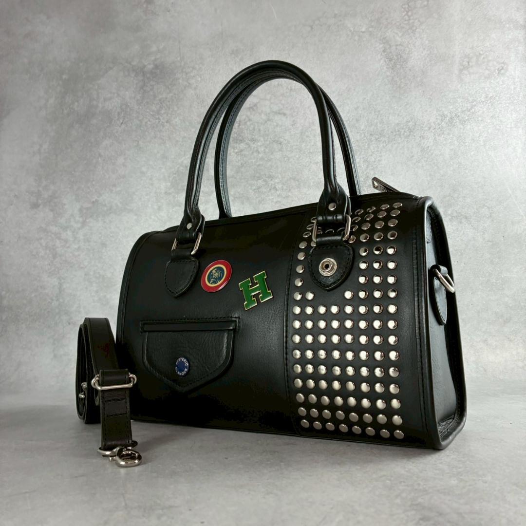 美品　ヒステリックグラマー　スタッズ　レザー　2wayボストン　ショルダーバック