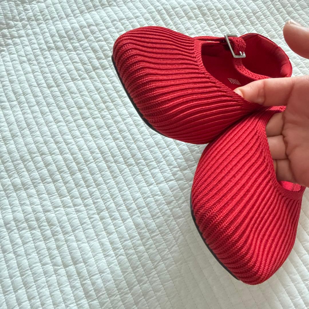 美品VIVAIA スクエアトゥ メリージェーン フラットシューズ37