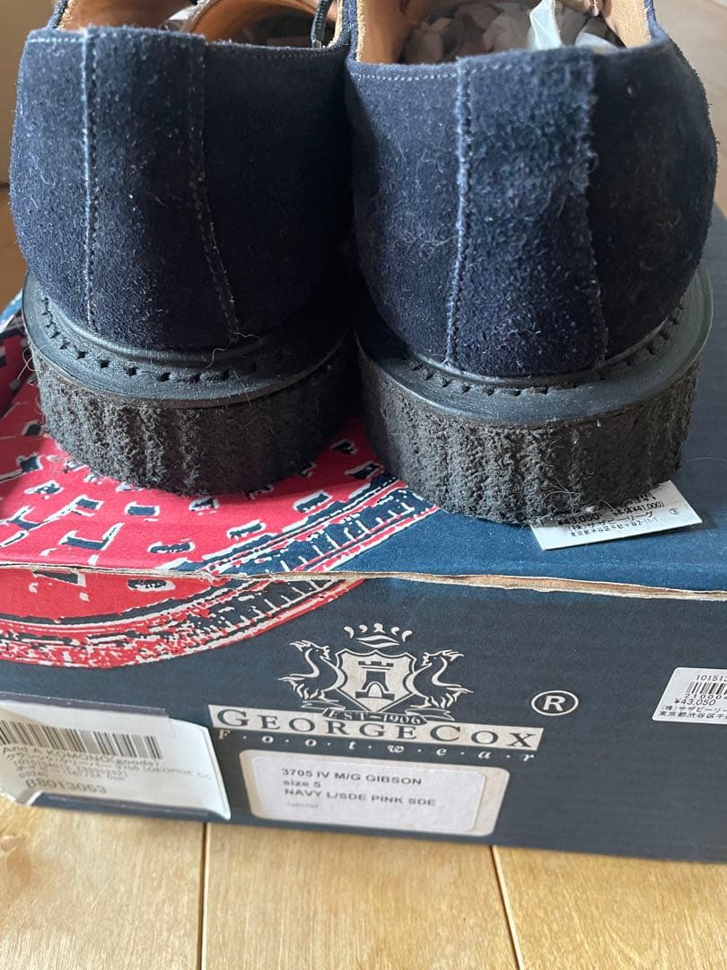 マ*ん様 E COX And A別注クラシッククリーパーラバーソール