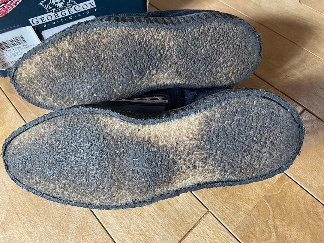 マ*ん様 E COX And A別注クラシッククリーパーラバーソール