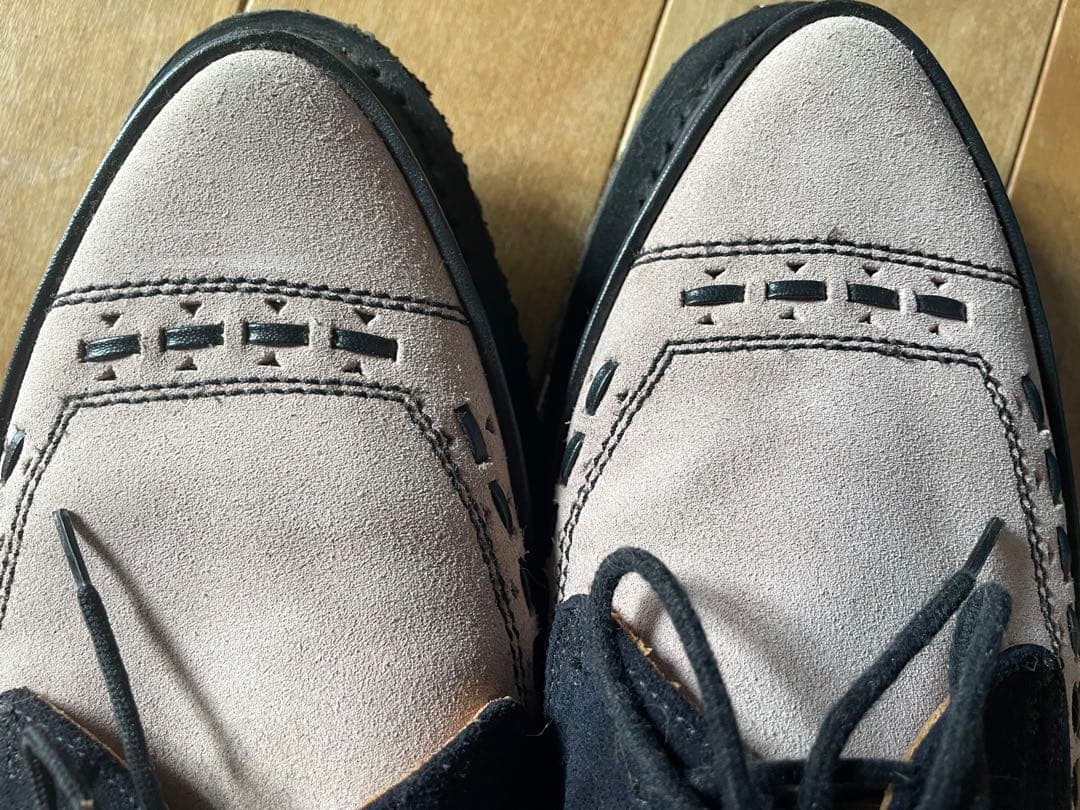 マ*ん様 E COX And A別注クラシッククリーパーラバーソール