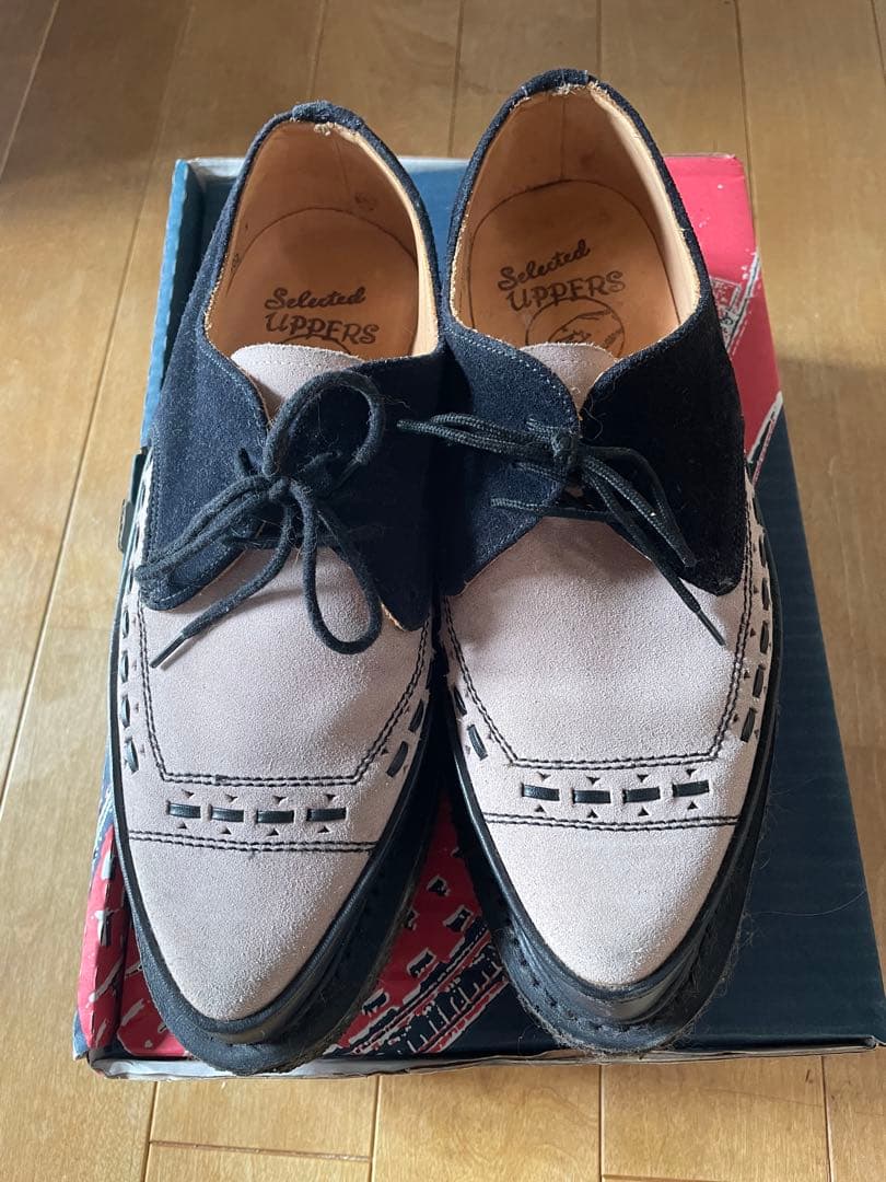 マ*ん様 E COX And A別注クラシッククリーパーラバーソール