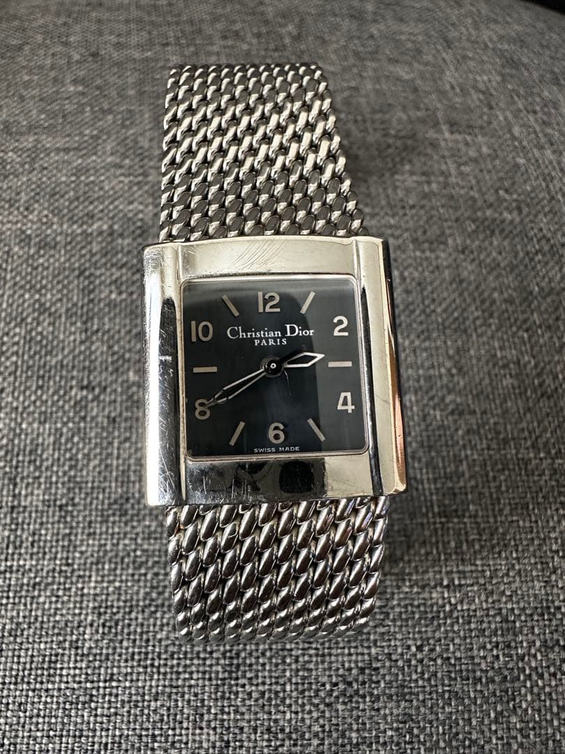 Christian Dior 腕時計 クォーツ メッシュバンド