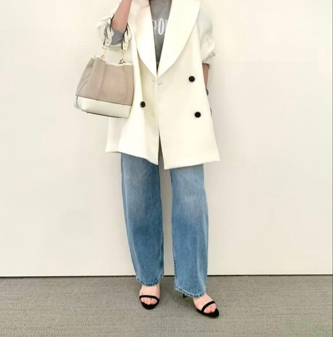 アルアバイル　ルルウィルビー ポリエステルショールカラーミドルタケコート