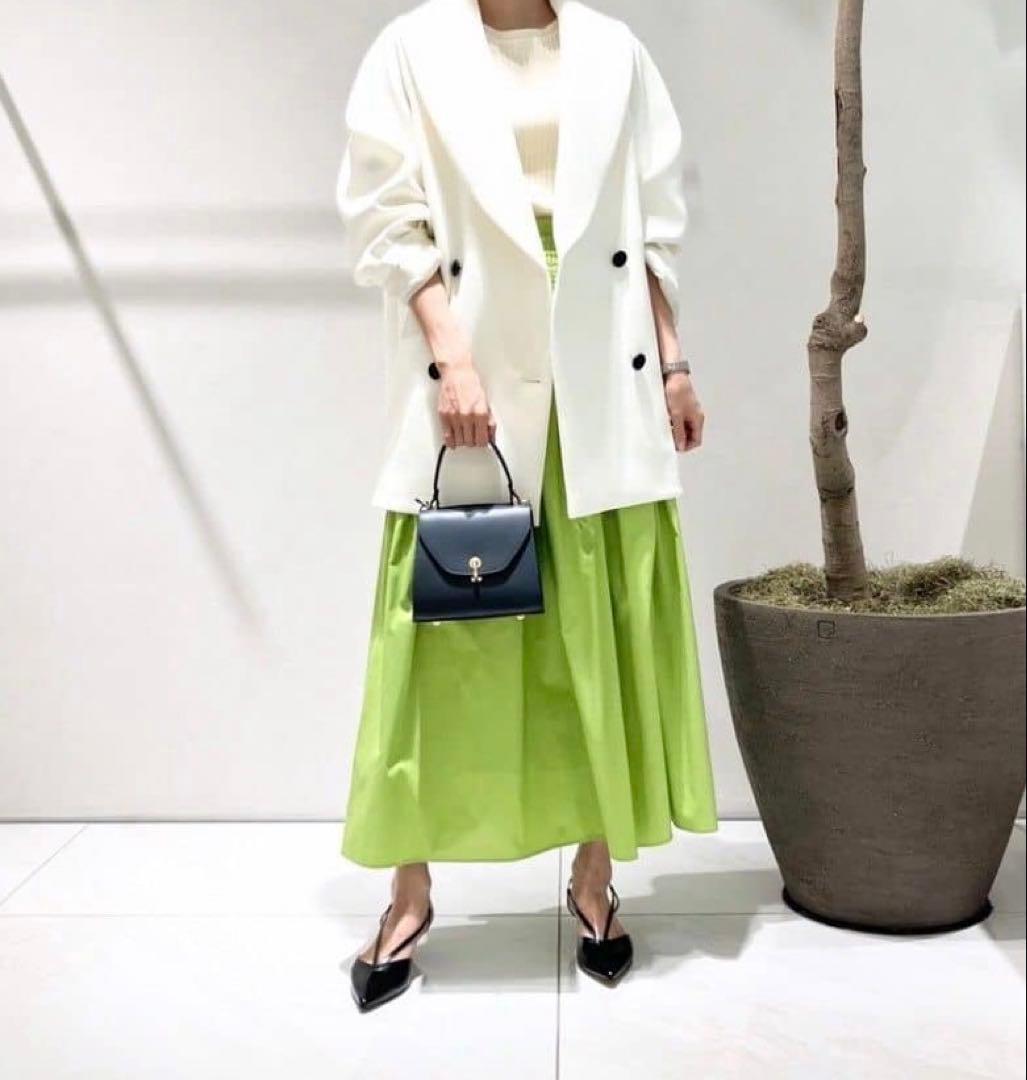 アルアバイル　ルルウィルビー ポリエステルショールカラーミドルタケコート