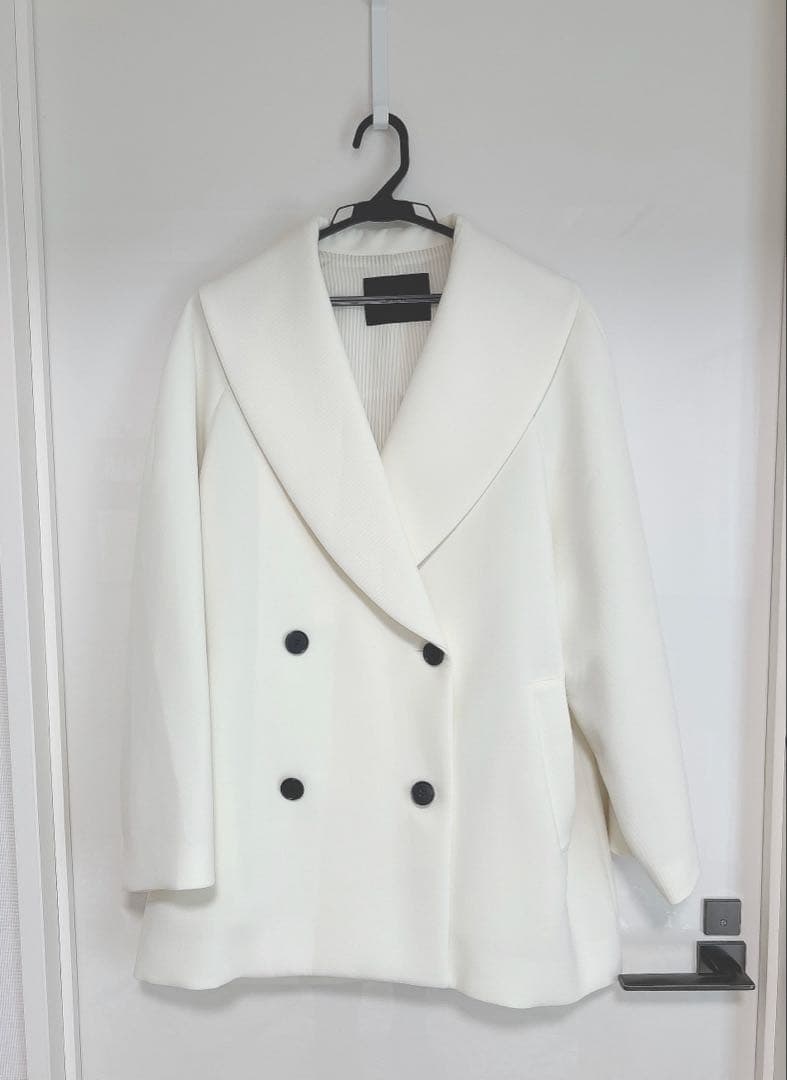 アルアバイル　ルルウィルビー ポリエステルショールカラーミドルタケコート