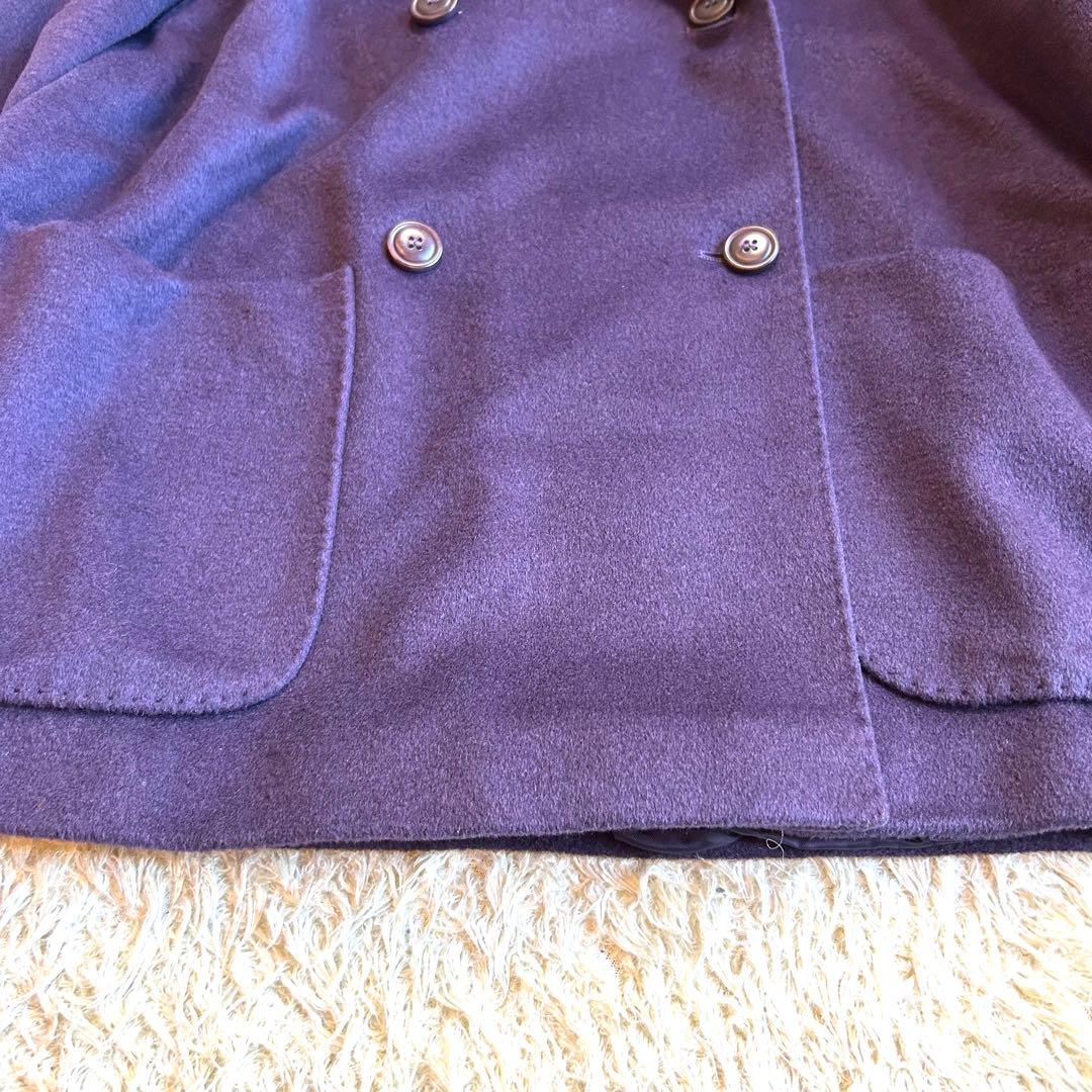 最高級白タグ【極美品】マックスマーラ カシミヤ イタリア製 希少色 紫 コート