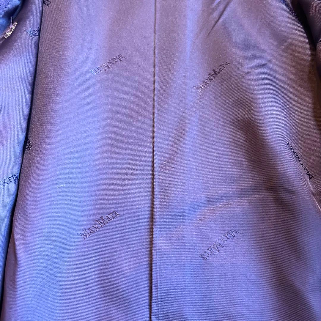最高級白タグ【極美品】マックスマーラ カシミヤ イタリア製 希少色 紫 コート