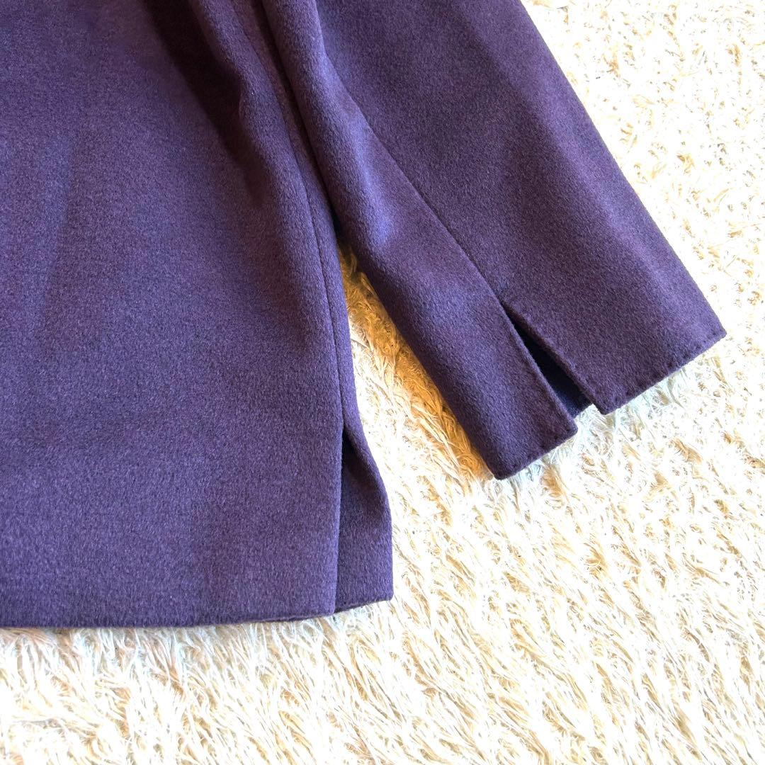 最高級白タグ【極美品】マックスマーラ カシミヤ イタリア製 希少色 紫 コート