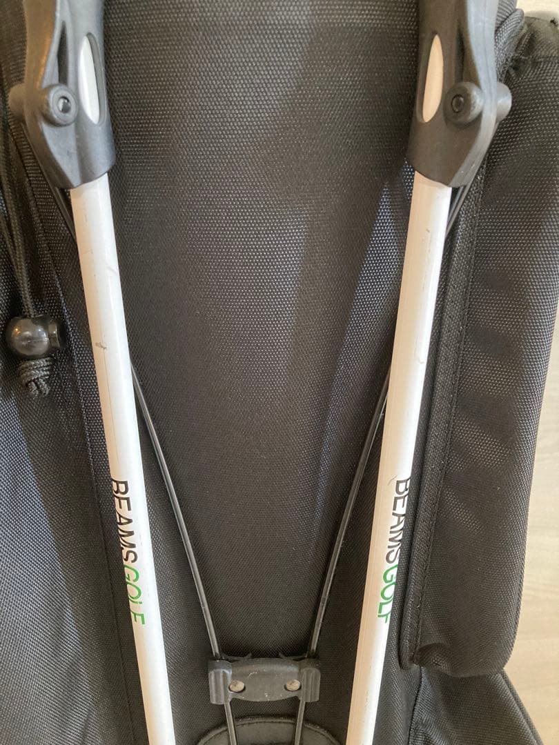 BEAMS GOLF キャディバッグ ブラック/グリーン