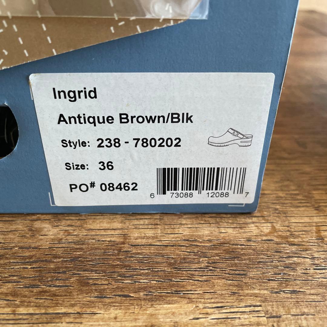 dansko ダンスコIngrid アンティークブラウン 36