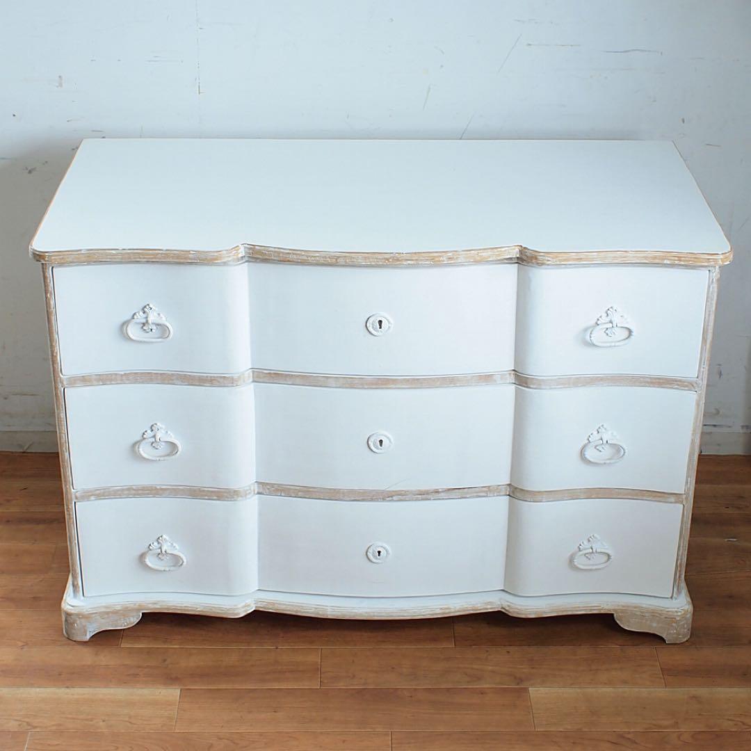 モデルルーム展示品 BLANC D'IVOIRE チェスト ブランディボワール