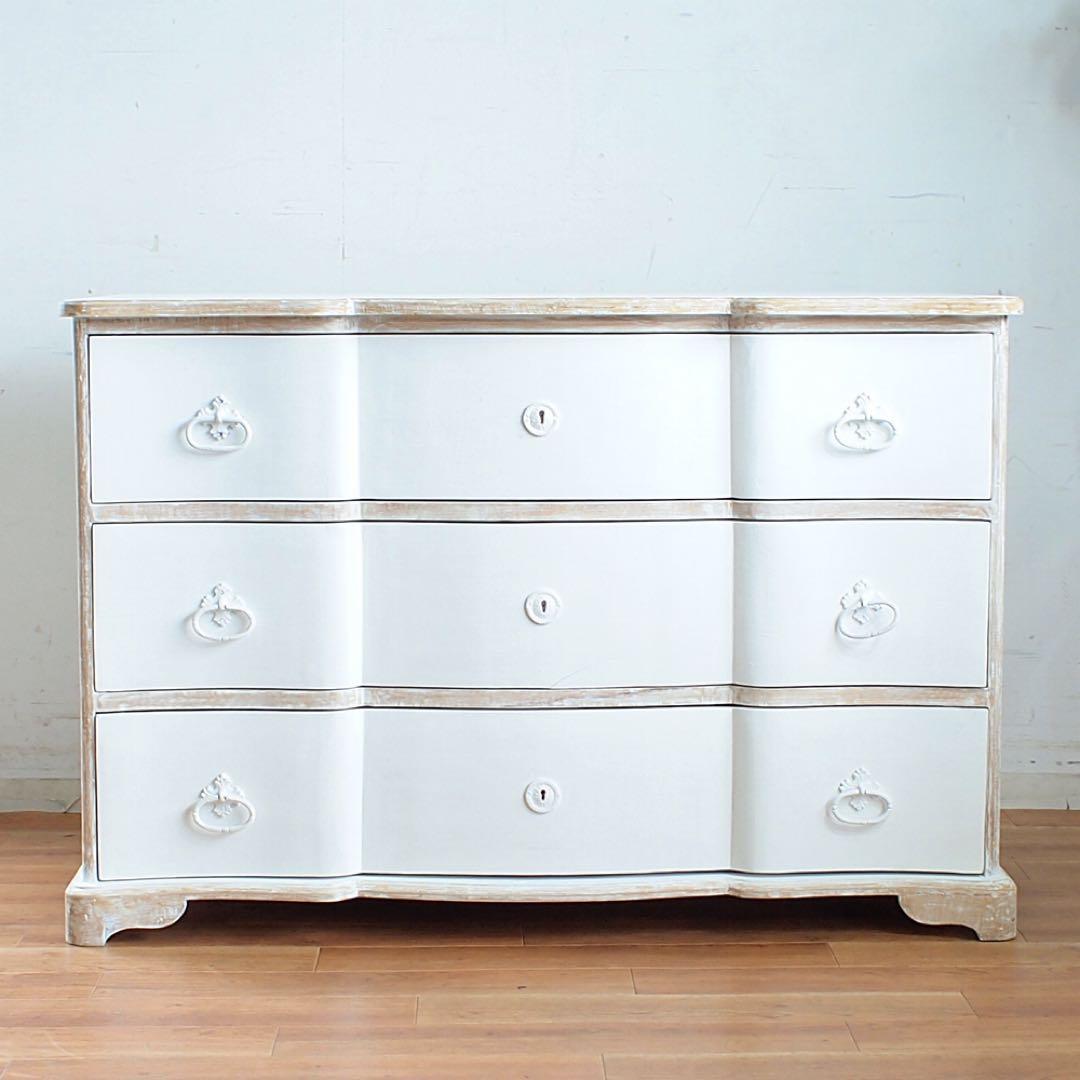 モデルルーム展示品 BLANC D'IVOIRE チェスト ブランディボワール