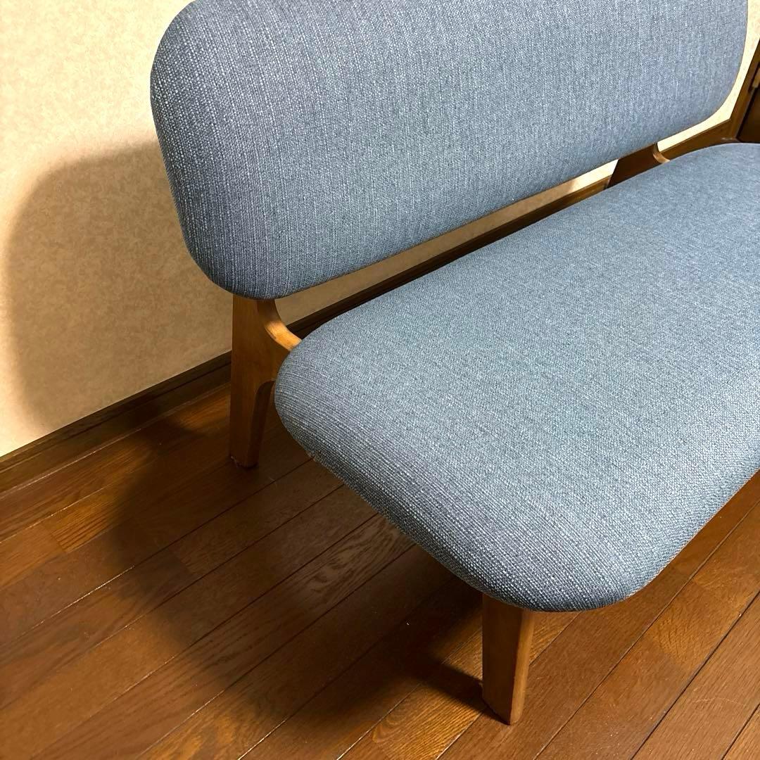 【良品】※直接お渡し ニトリ リラックスワイド リビングダイニング2人用チェア②