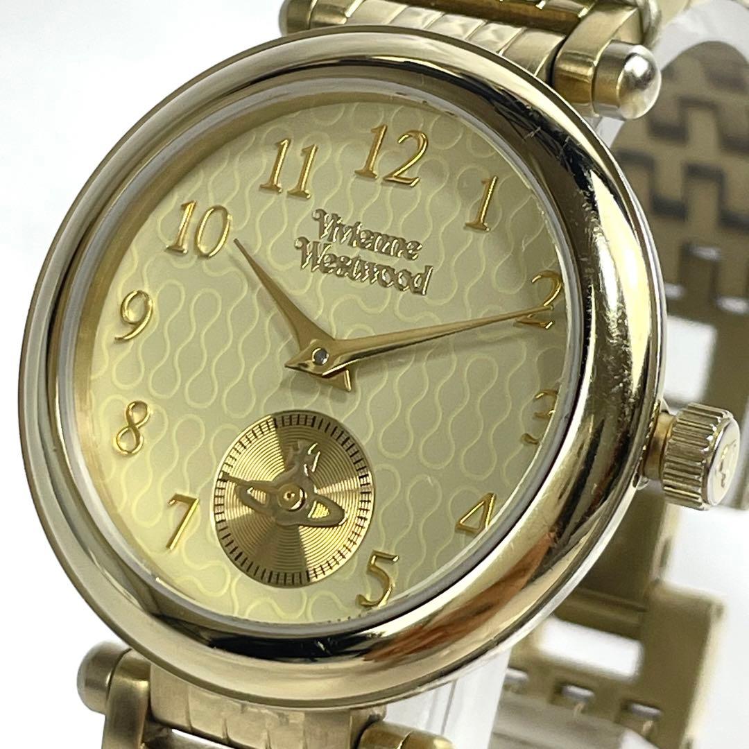 【稼働/新品電池/付属品完備】ヴィヴィアンウエストウッド　オーブ　腕時計　金
