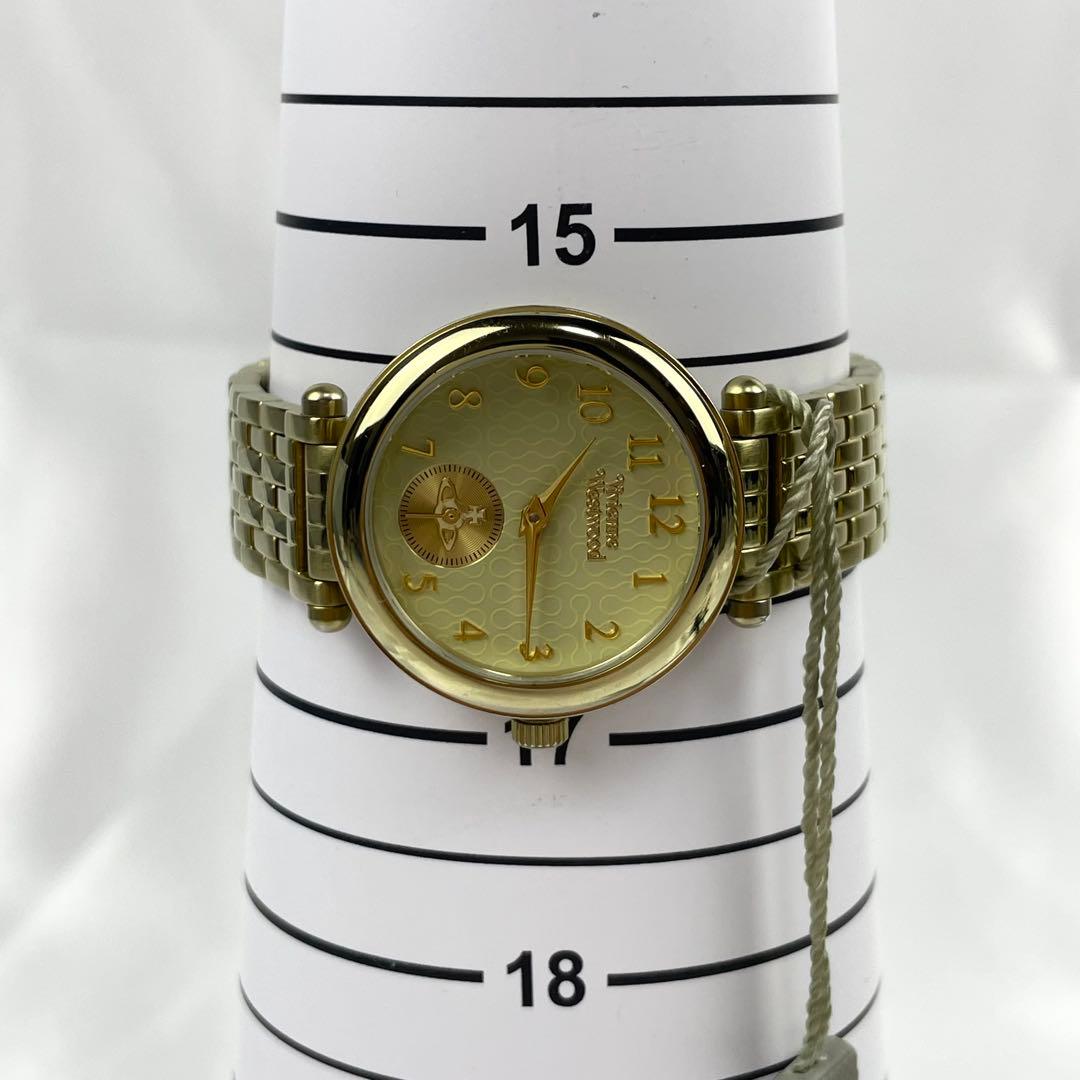 【稼働/新品電池/付属品完備】ヴィヴィアンウエストウッド　オーブ　腕時計　金