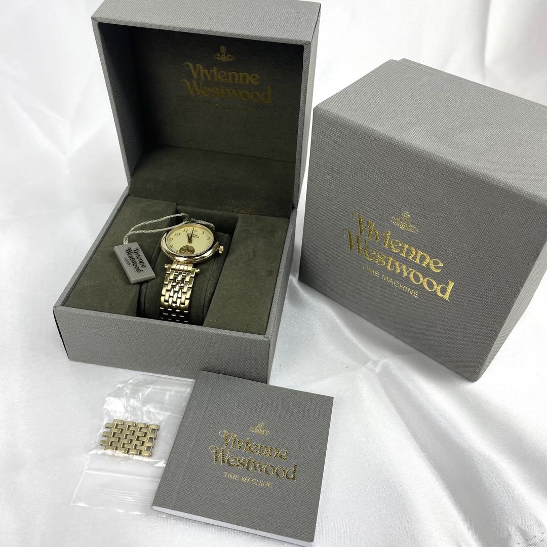 【稼働/新品電池/付属品完備】ヴィヴィアンウエストウッド　オーブ　腕時計　金