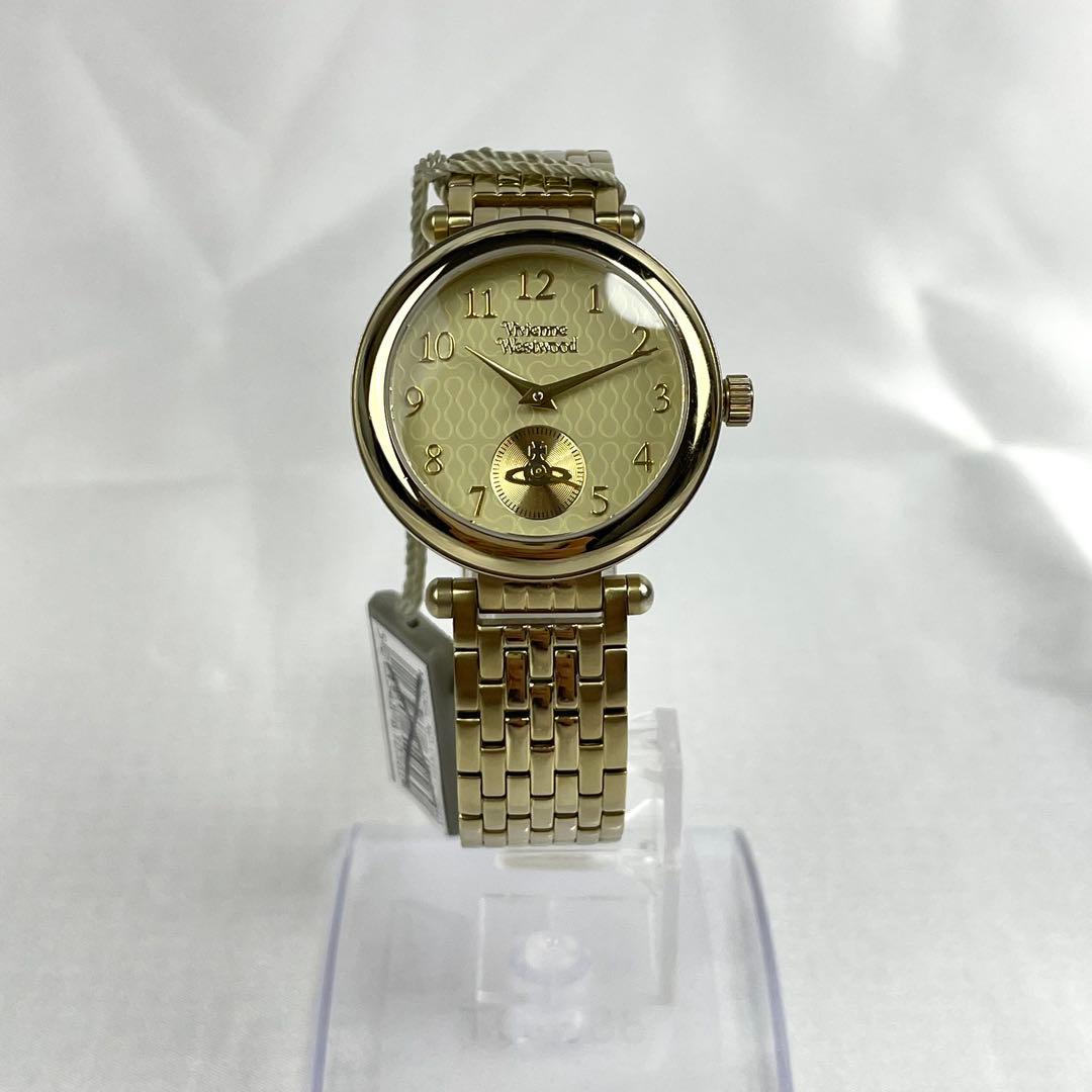 【稼働/新品電池/付属品完備】ヴィヴィアンウエストウッド　オーブ　腕時計　金