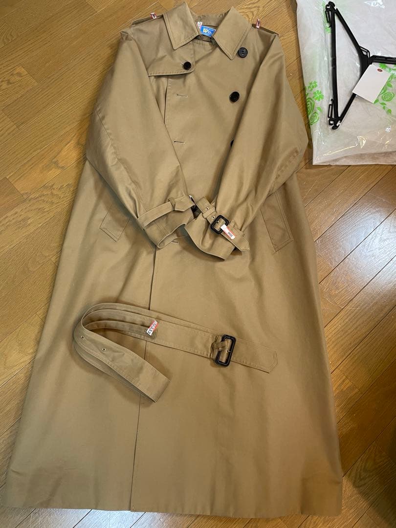 使用少なめ美品＜HYKE＞レギュラー トレンチ コート サイズ2