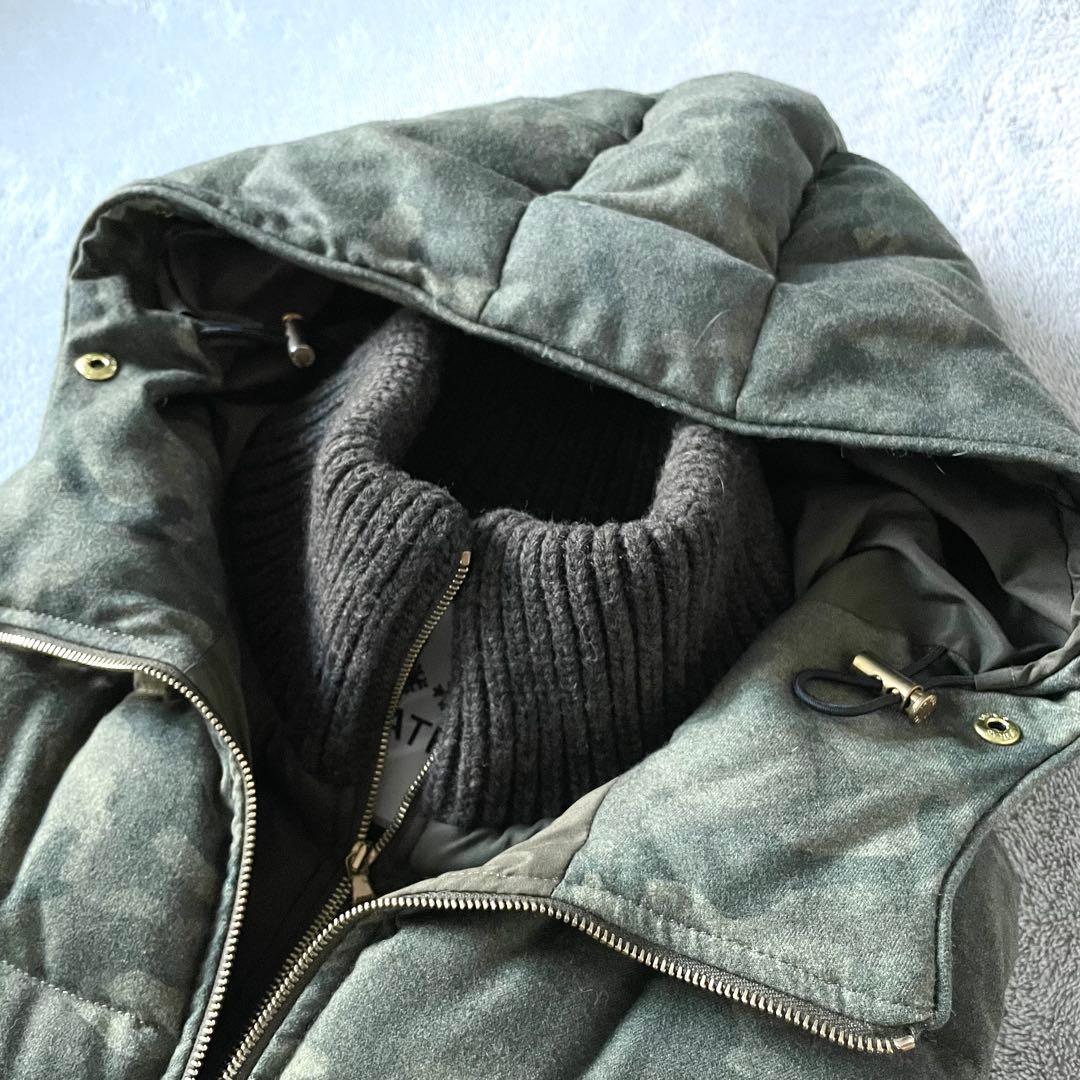 良品・鑑定済★タトラス　Rライン　ダウンベスト　迷彩　レディース　02