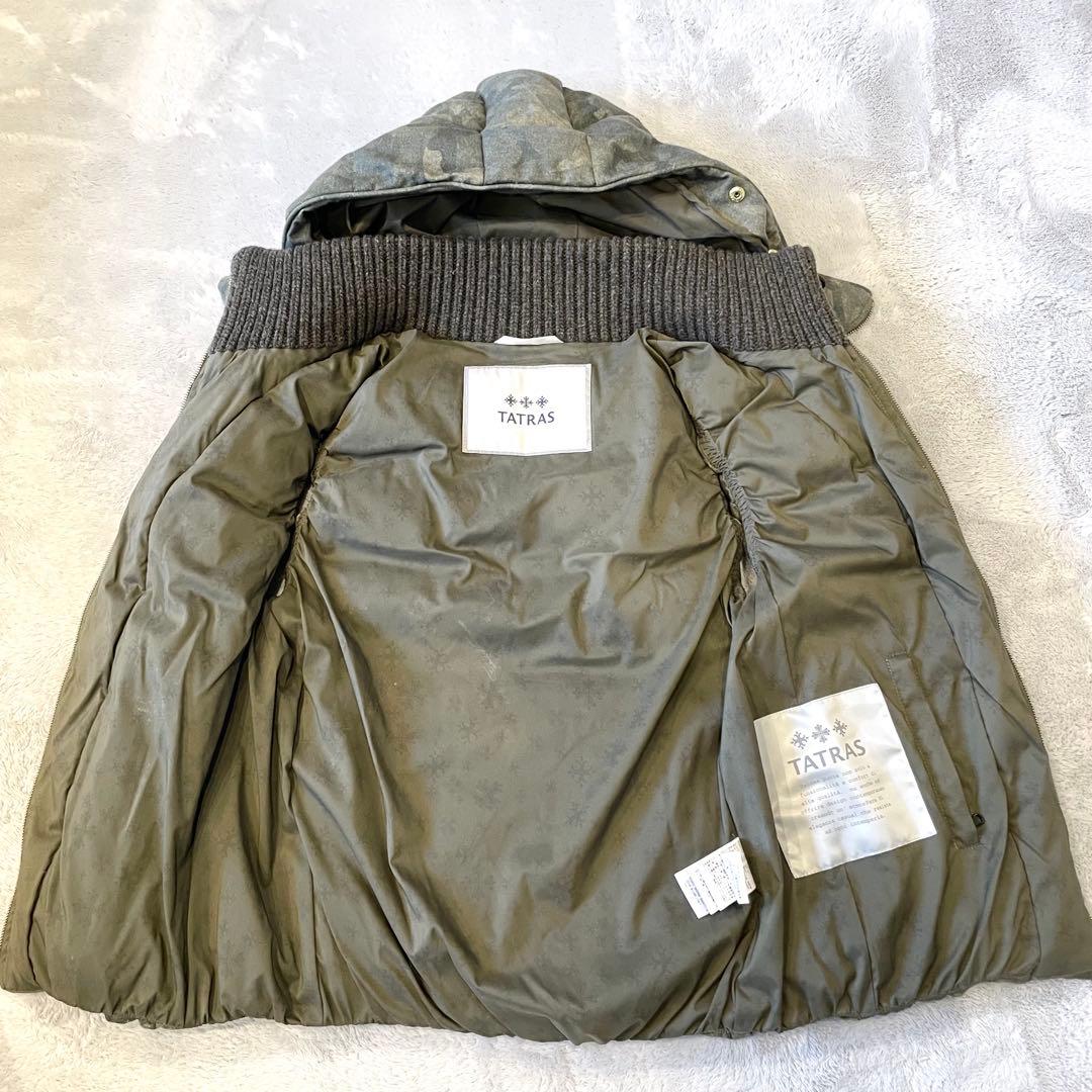 良品・鑑定済★タトラス　Rライン　ダウンベスト　迷彩　レディース　02