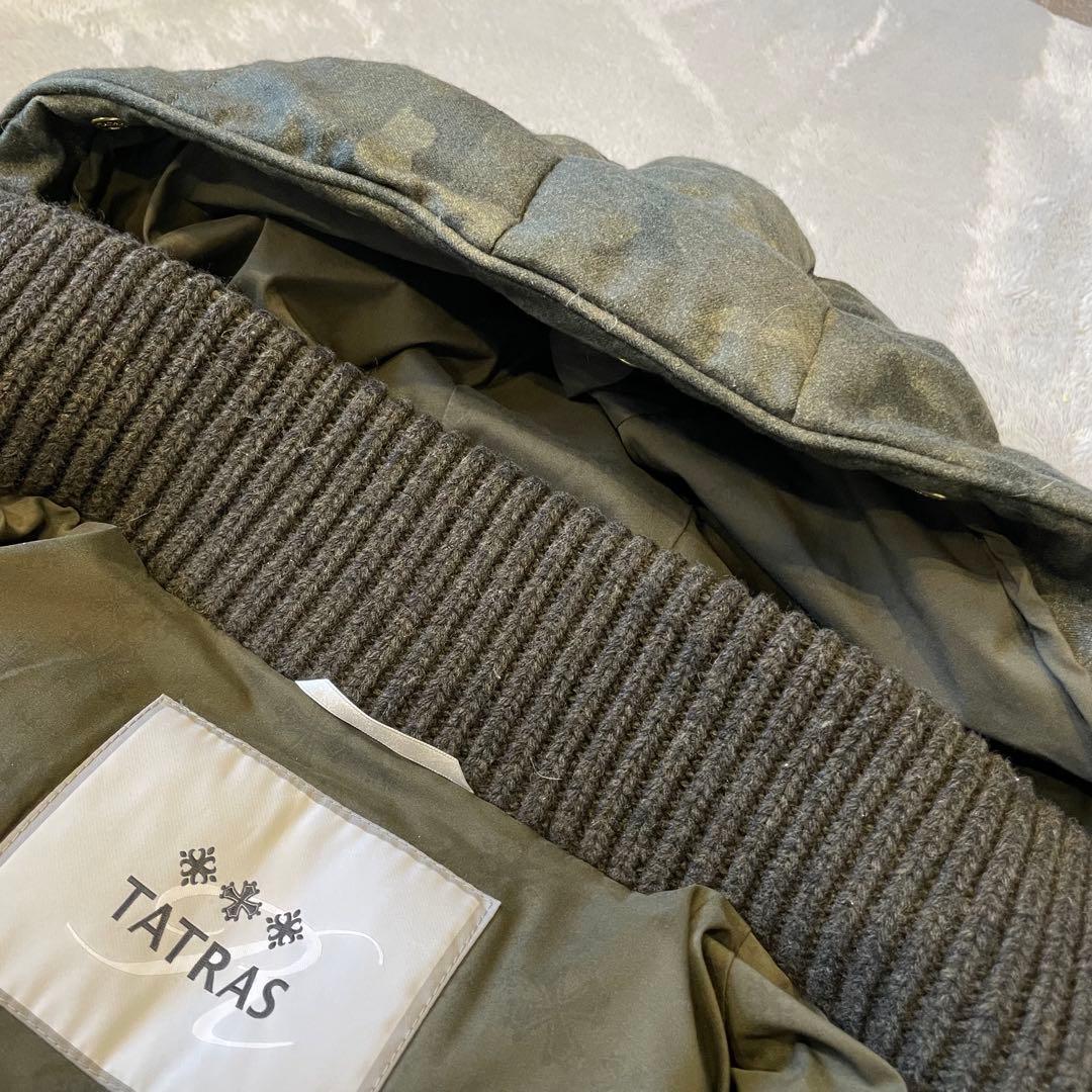 良品・鑑定済★タトラス　Rライン　ダウンベスト　迷彩　レディース　02
