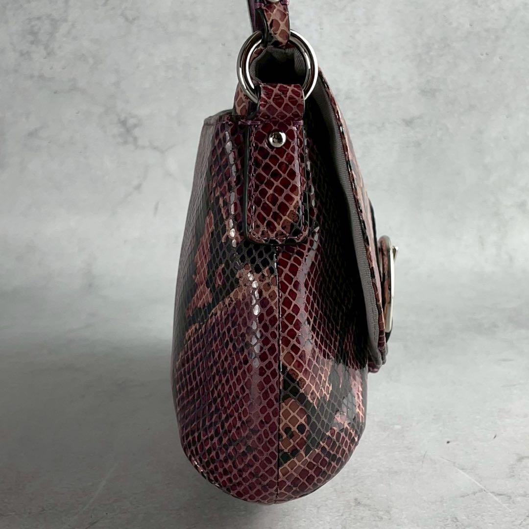 ✨稀少✨未使用✨コーチ　ショルダーバッグ パイソン柄　ソーホー　パープル