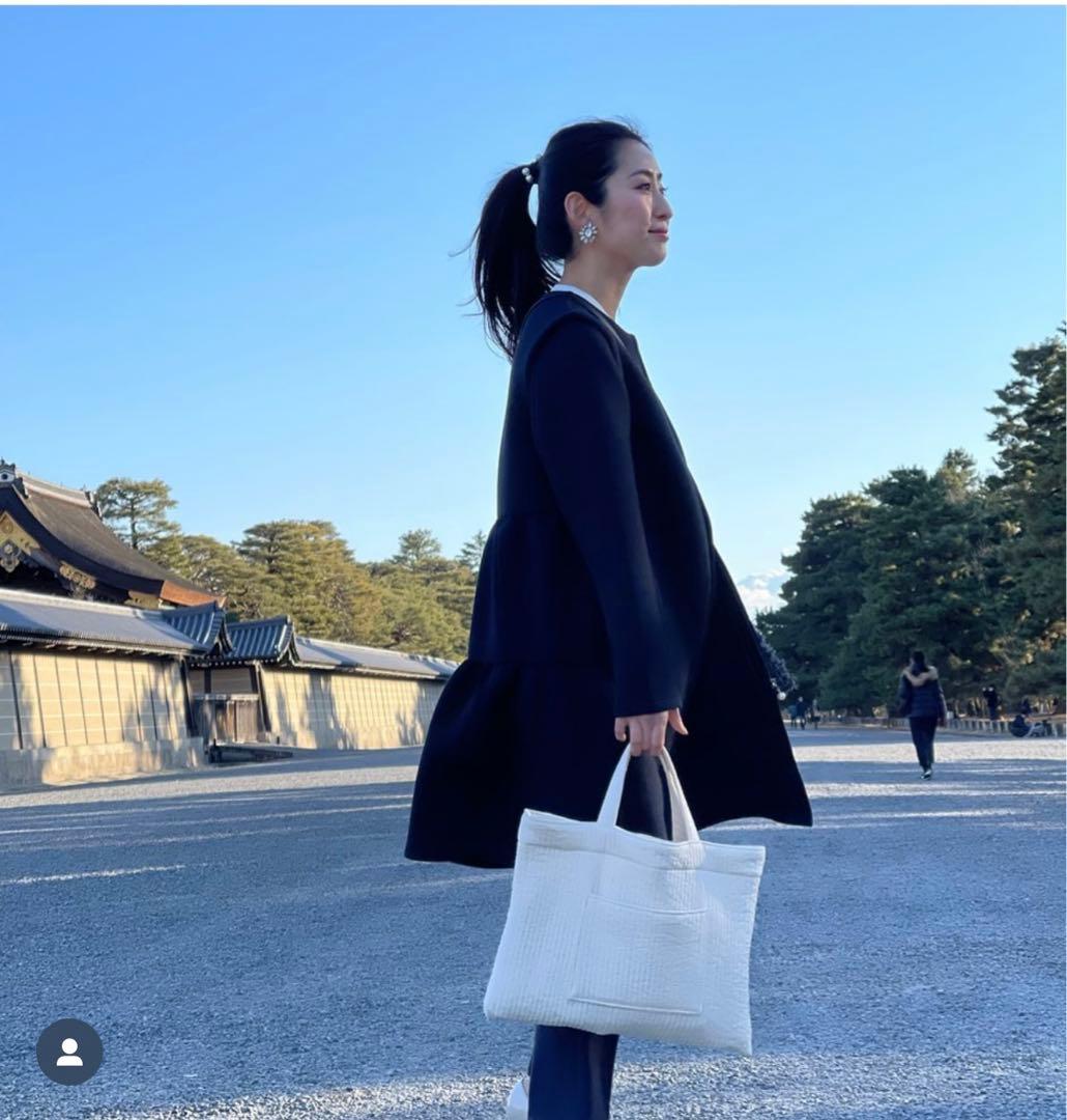 フルール 木本泉　2wayティアードジレコート　美品　パール　学校行事　お受験