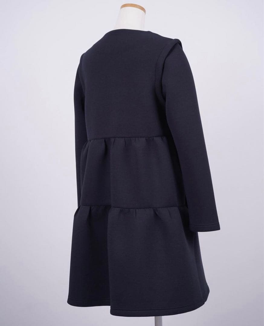 フルール 木本泉　2wayティアードジレコート　美品　パール　学校行事　お受験