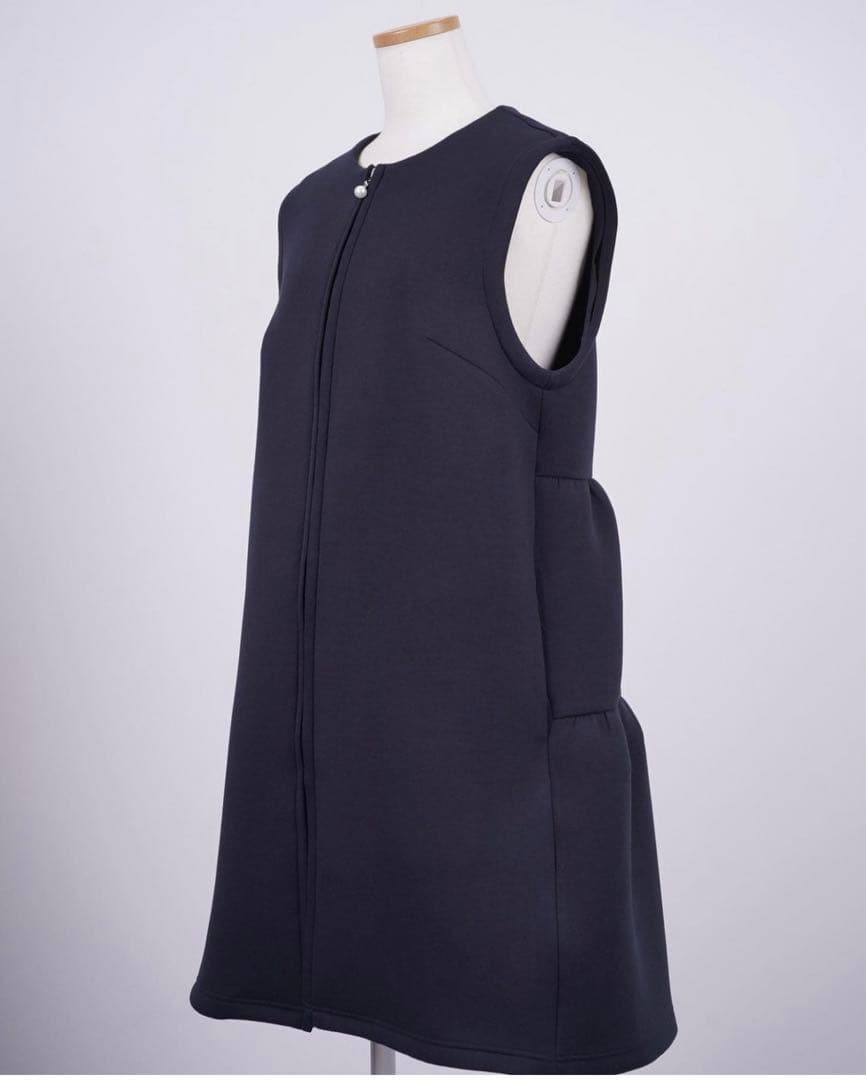 フルール 木本泉　2wayティアードジレコート　美品　パール　学校行事　お受験