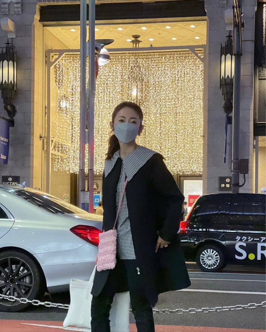 フルール 木本泉　2wayティアードジレコート　美品　パール　学校行事　お受験