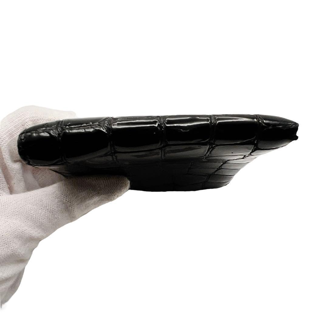 専用　PRADA クロコ ブラック メンズ 折財布 7563