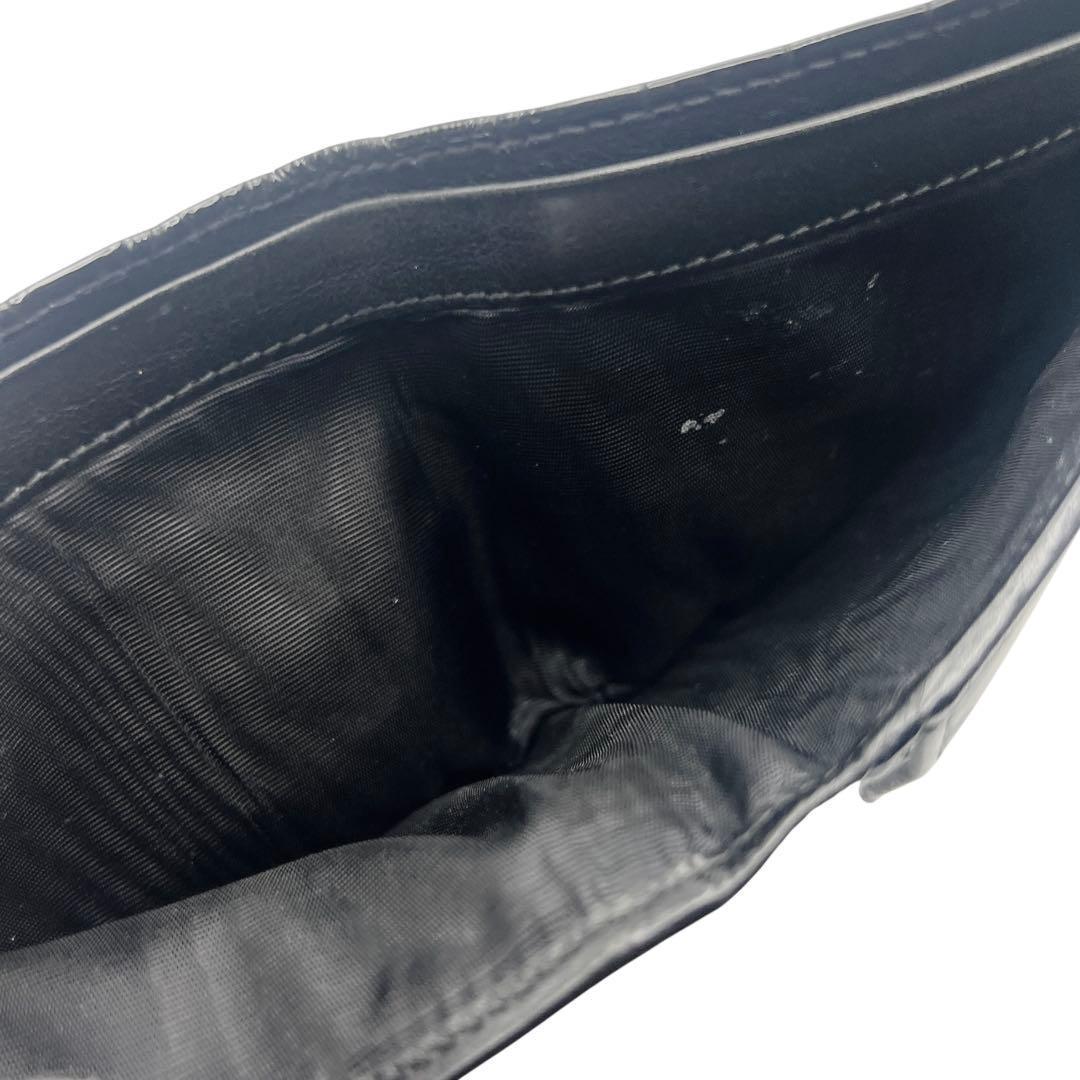 専用　PRADA クロコ ブラック メンズ 折財布 7563