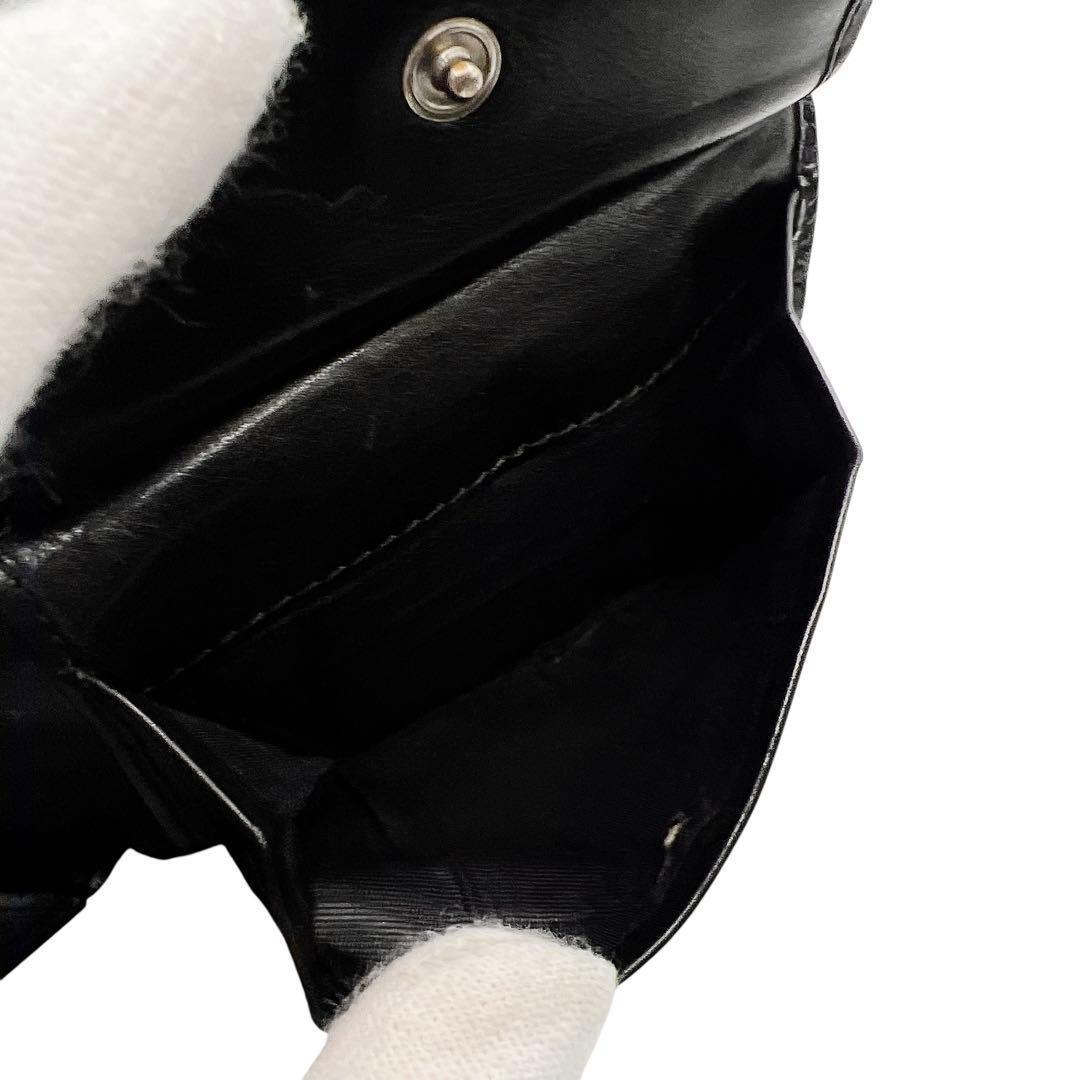 専用　PRADA クロコ ブラック メンズ 折財布 7563