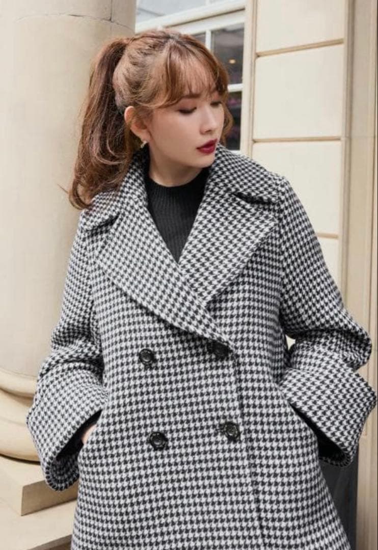 【美品♡即日発送】 herlipto パーリップトゥ　コート　千鳥格子