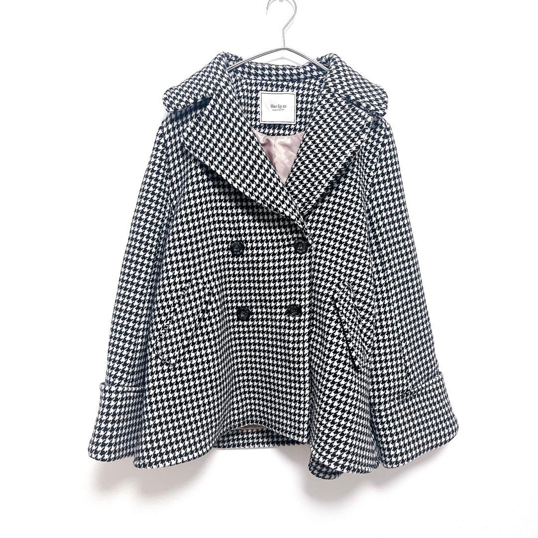 【美品♡即日発送】 herlipto パーリップトゥ　コート　千鳥格子