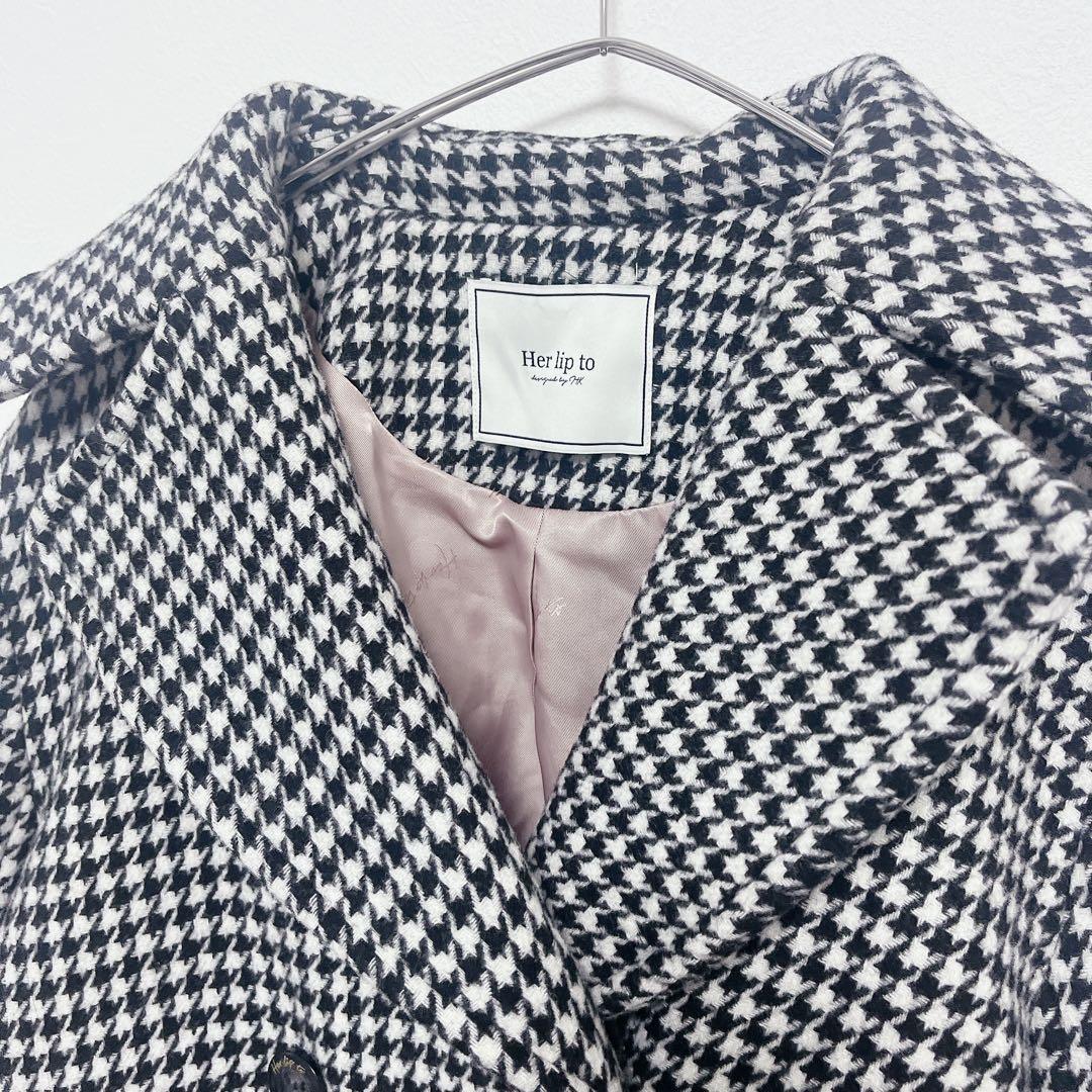 【美品♡即日発送】 herlipto パーリップトゥ　コート　千鳥格子