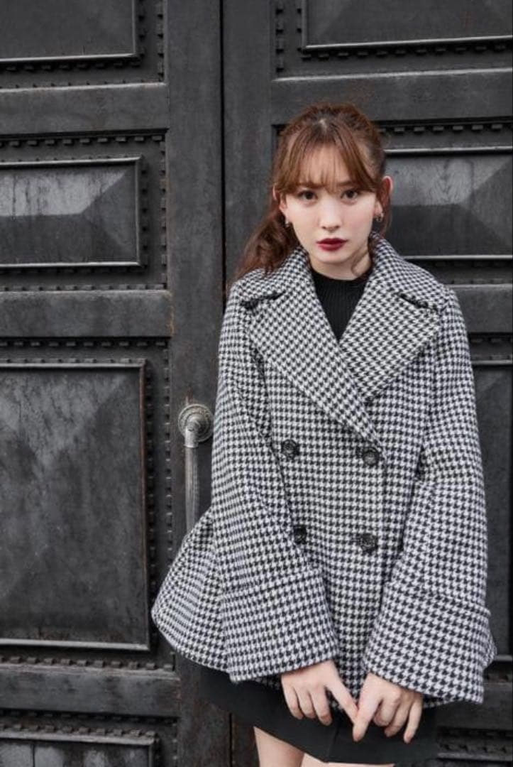 【美品♡即日発送】 herlipto パーリップトゥ　コート　千鳥格子