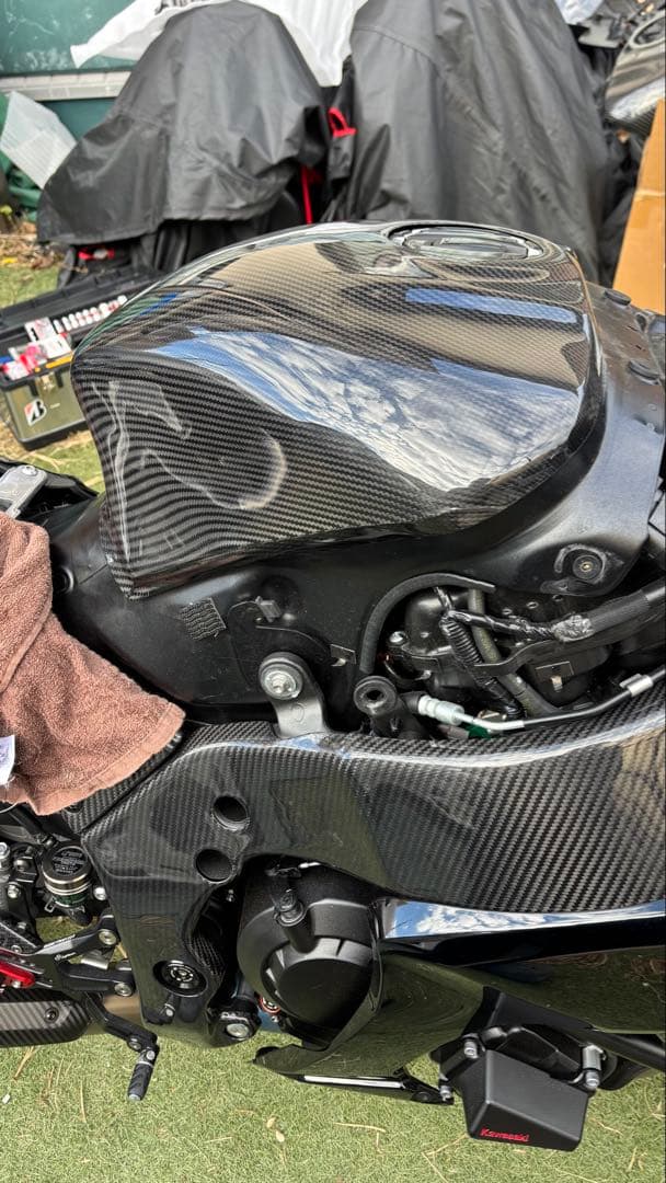 zx10r 2021〜 タンクカバー カーボン