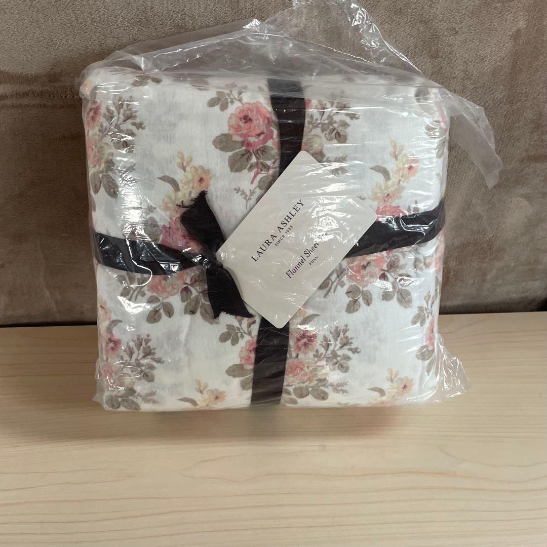 ローラアシュレイ　フランネルシーツ　4点セット　フルサイズ　S1329